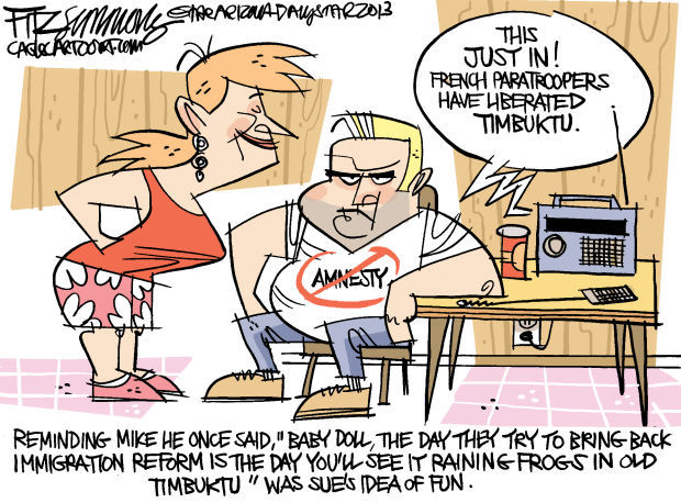 Daily Fitz Cartoon: Immigration